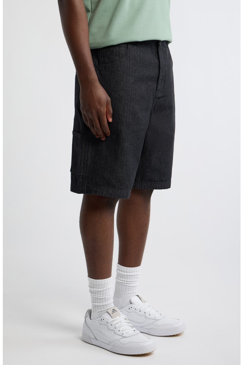 Foreman Shorts, Alternate, color, BLACK STONE WASHED DENIM