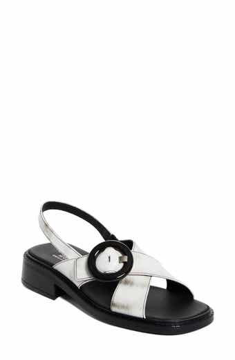 Prada Re-Edition 1996 Crisscross Calfskin Leather Sandal