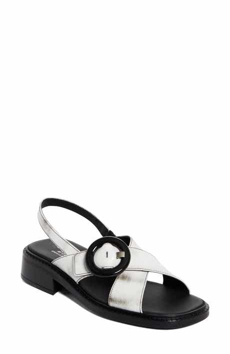 Prada Re-Edition 1996 Crisscross Calfskin Leather Sandal