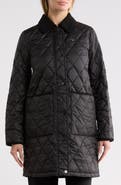 Tommy Hilfiger Diamond Quilted Three Quarter Coat