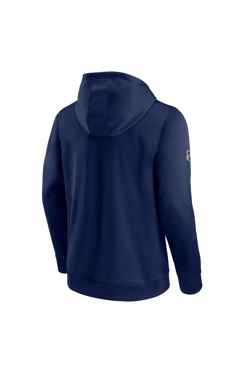 FANATICS Men's Fanatics Branded Navy St. Louis Blues Authentic Pro Travel & Training Full-Zip Hoodie, Alternate, color, 