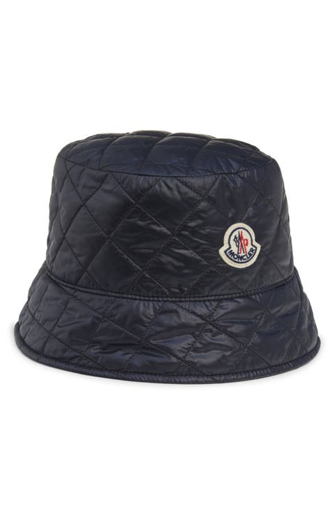 Diamond Quilted Nylon Bucket Hat