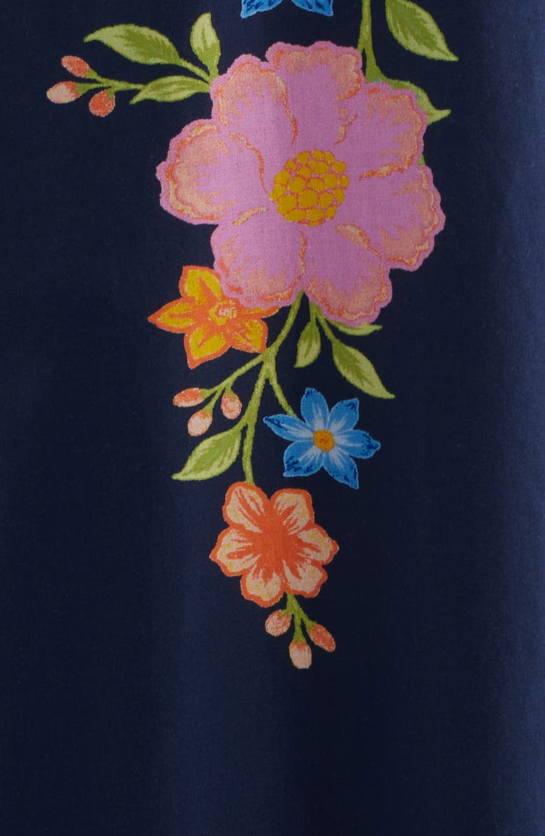 Eliza J Sleeveless Maxi Sundress, Alternate, color, Navy Multi