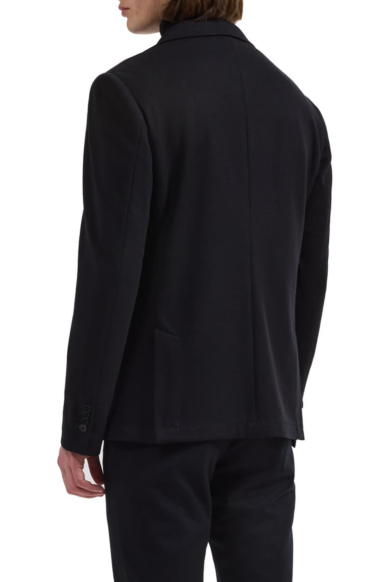 Two Button Wool Blend Blazer, Alternate, color, BLACK
