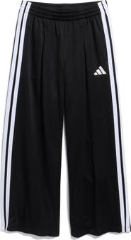 adidas Kids' Front Pleat Wide Leg Mesh Active Pants