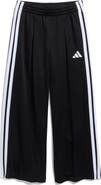 adidas Kids' Front Pleat Wide Leg Mesh Active Pants