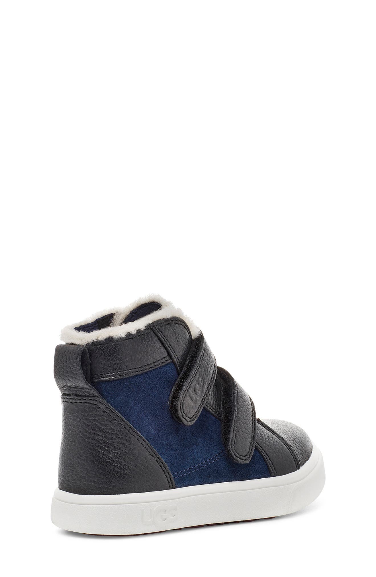 UGG<sup>®</sup> Rennon High Top Sneaker, Alternate, color, Black/ Navy