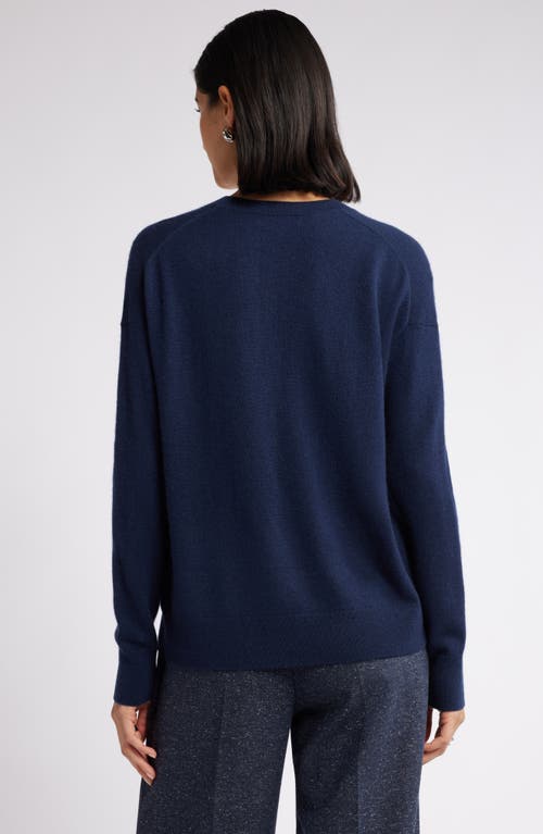 Nordstrom V-neck Cashmere Sweater In Navy Night