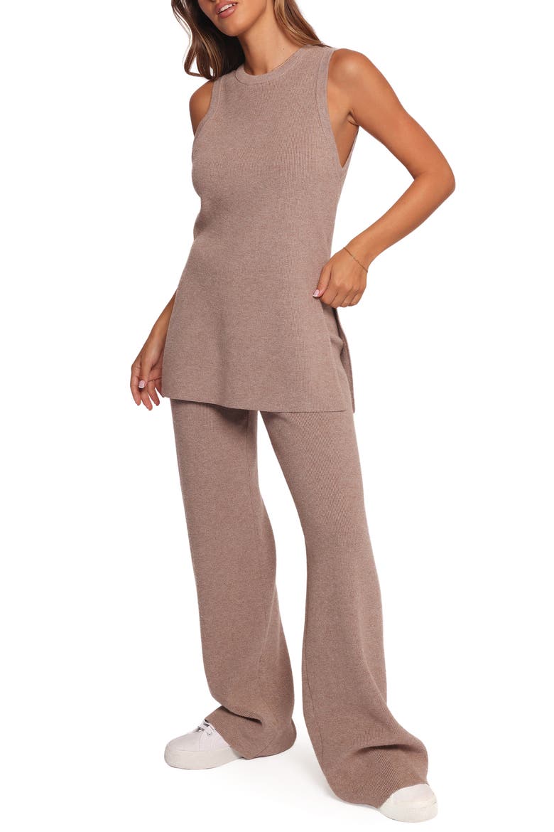Ellory Knit Tank & Pants Set, Alternate, color, TAUPE MARLE