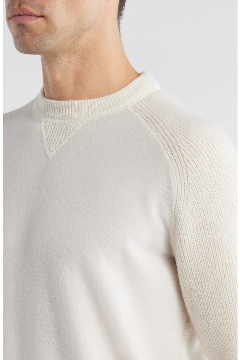 Hero Wool Crewneck Sweater, Alternate, color, OPEN WHITE