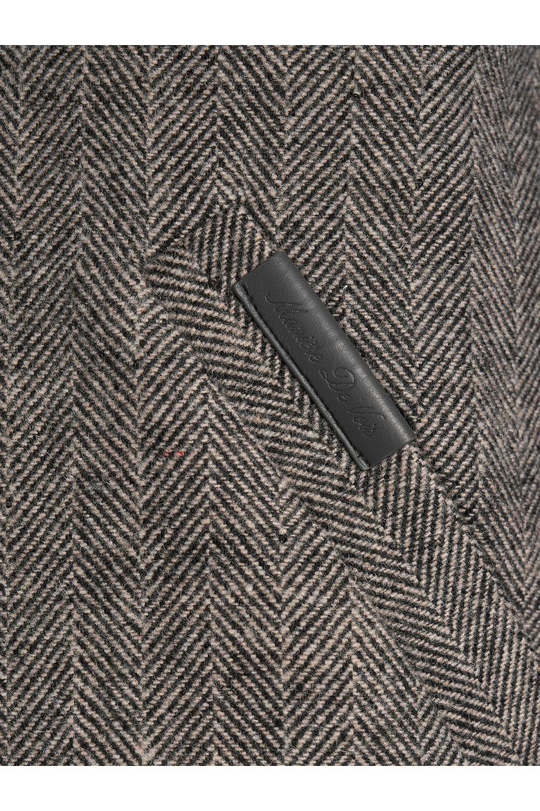 Levi Herringbone Wool Zip Gilet, Alternate, color, Grey