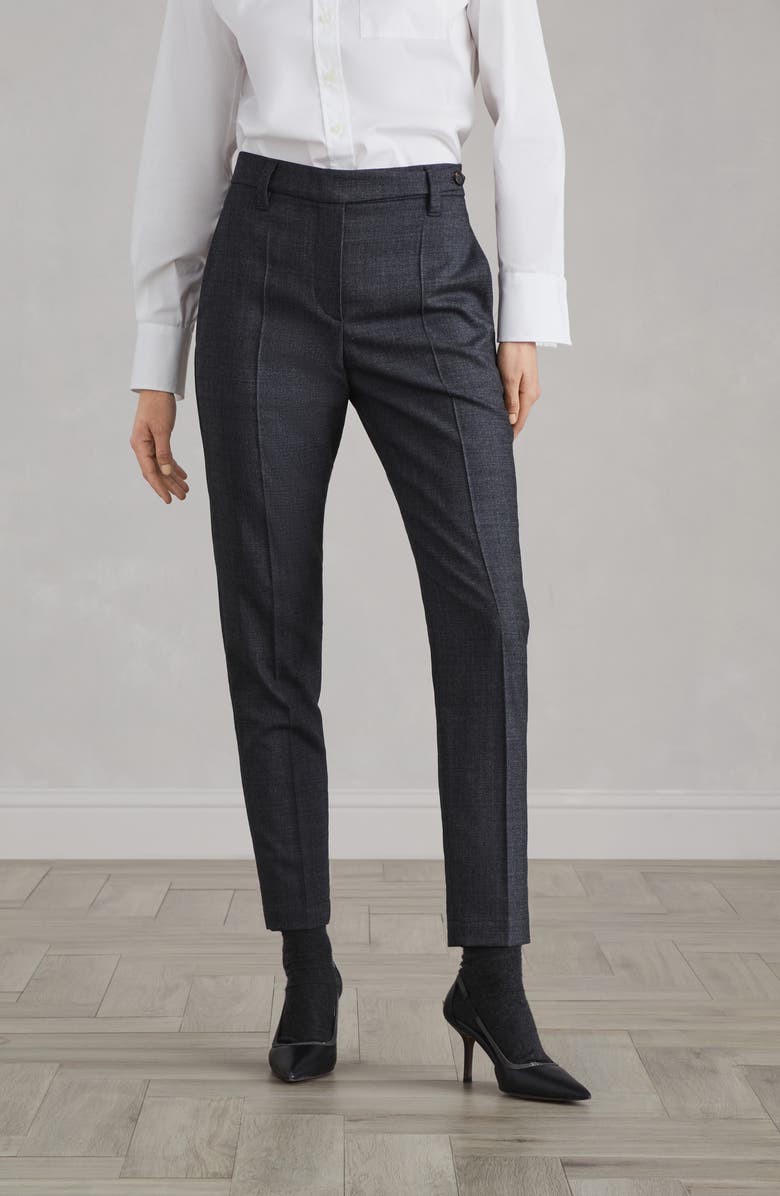 Brunello Cucinelli Cigarette trousers, Alternate, color, 