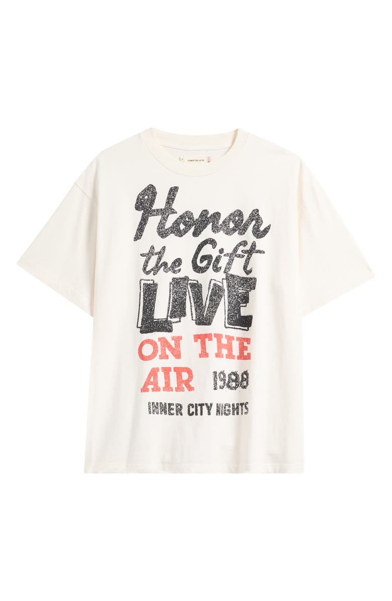 HONOR THE GIFT Live on the Air Graphic T-Shirt, Alternate, color, Bone