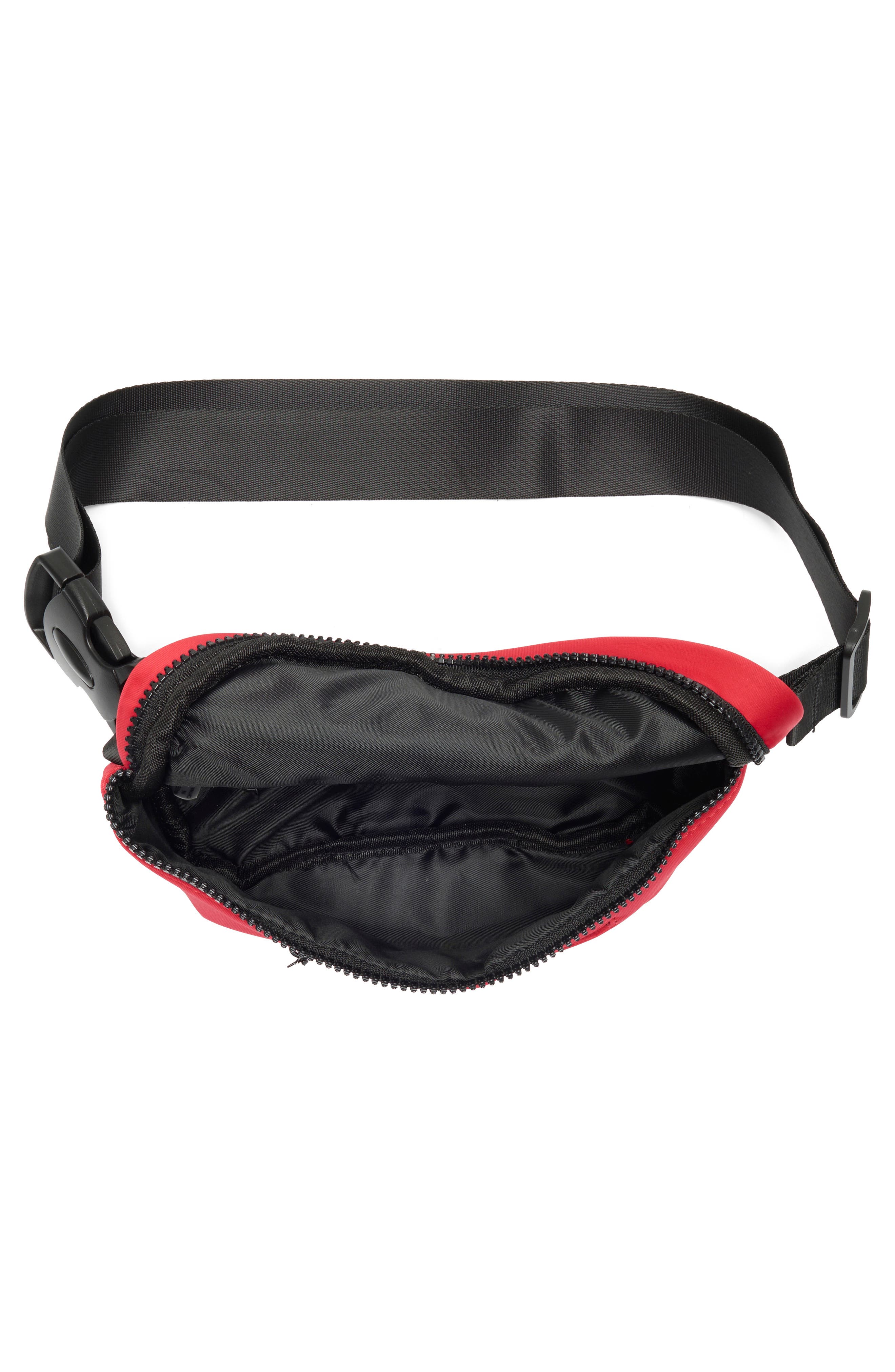 Neoprene Belt Bag, Alternate, color, RED