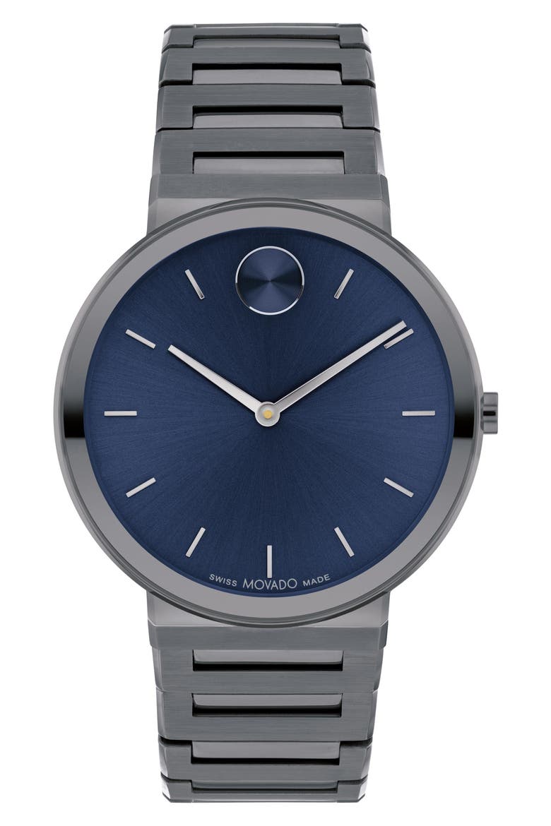 Horizon Bracelet Watch, 40mm, Main, color, BLUE