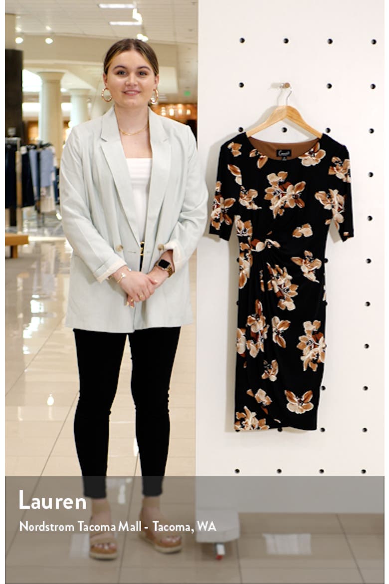 Floral Ruched Dress video