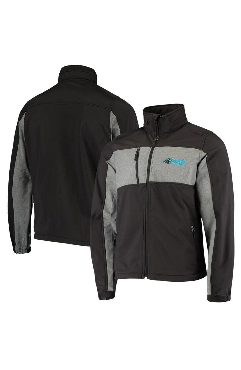 DUNBROOKE Men's Dunbrooke Black Carolina Panthers Circle Zephyr Softshell Full-Zip Jacket, Main, color, Black