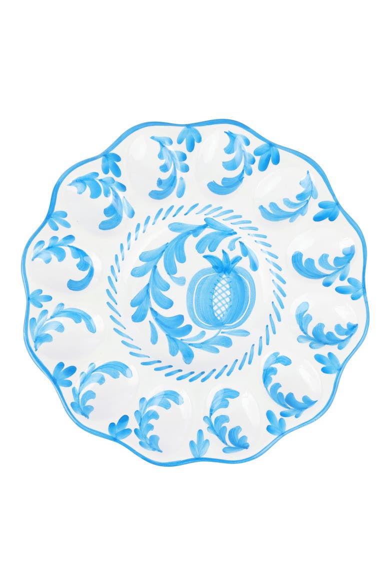Arezzo Egg Platter, Main, color, TURQUOISE/AQUA