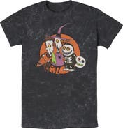 The Nightmare Before Christmas Mens The Nightmare Before Christmas Halloween Lock Shock and Barrel T Shirt