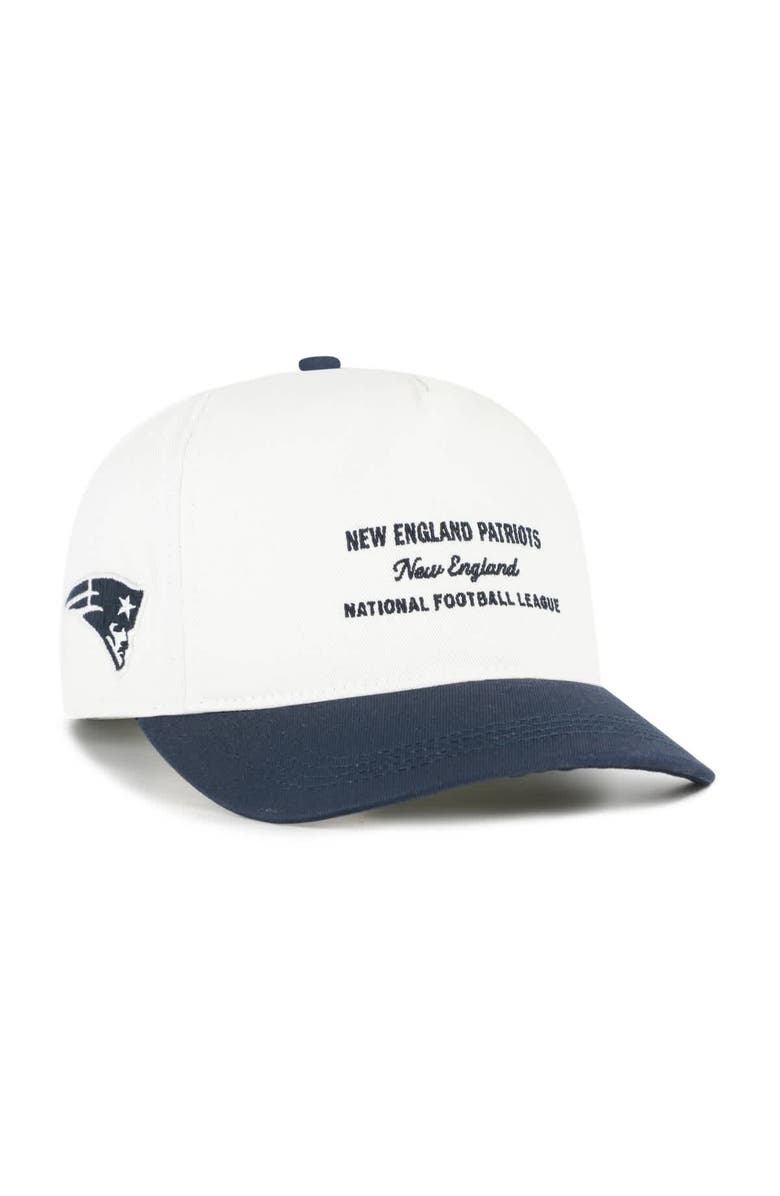 '47 Men's '47  White New England Patriots Contemporary Two-Tone Hitch Adjustable Hat, Main, color, White