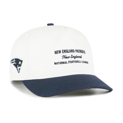 Men's '47  White New England Patriots Contemporary Two-Tone Hitch Adjustable Hat