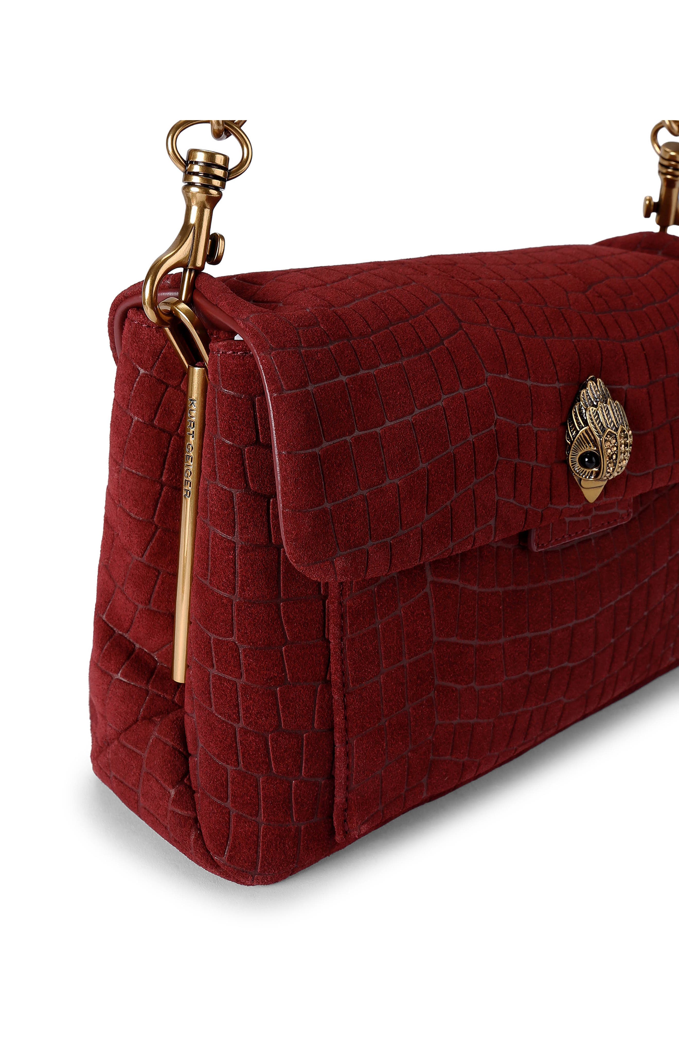 Celia Leather Shoulder Bag, Alternate, color, MEDIUM RED