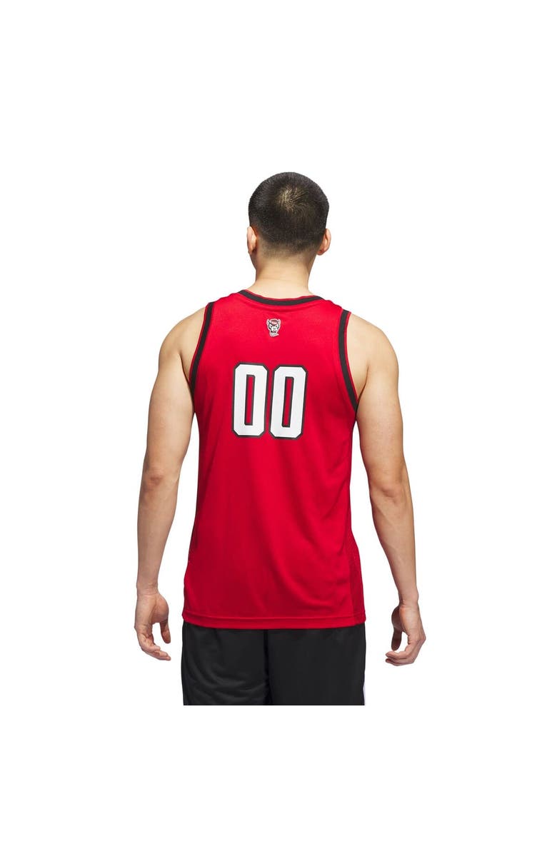 adidas Men's adidas #00 Red NC State Wolfpack Replica Swingman Jersey, Alternate, color, Red