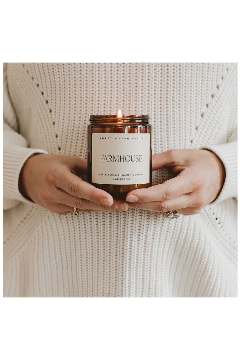 Farmhouse 9 oz. Candle, Alternate, color, BLACK