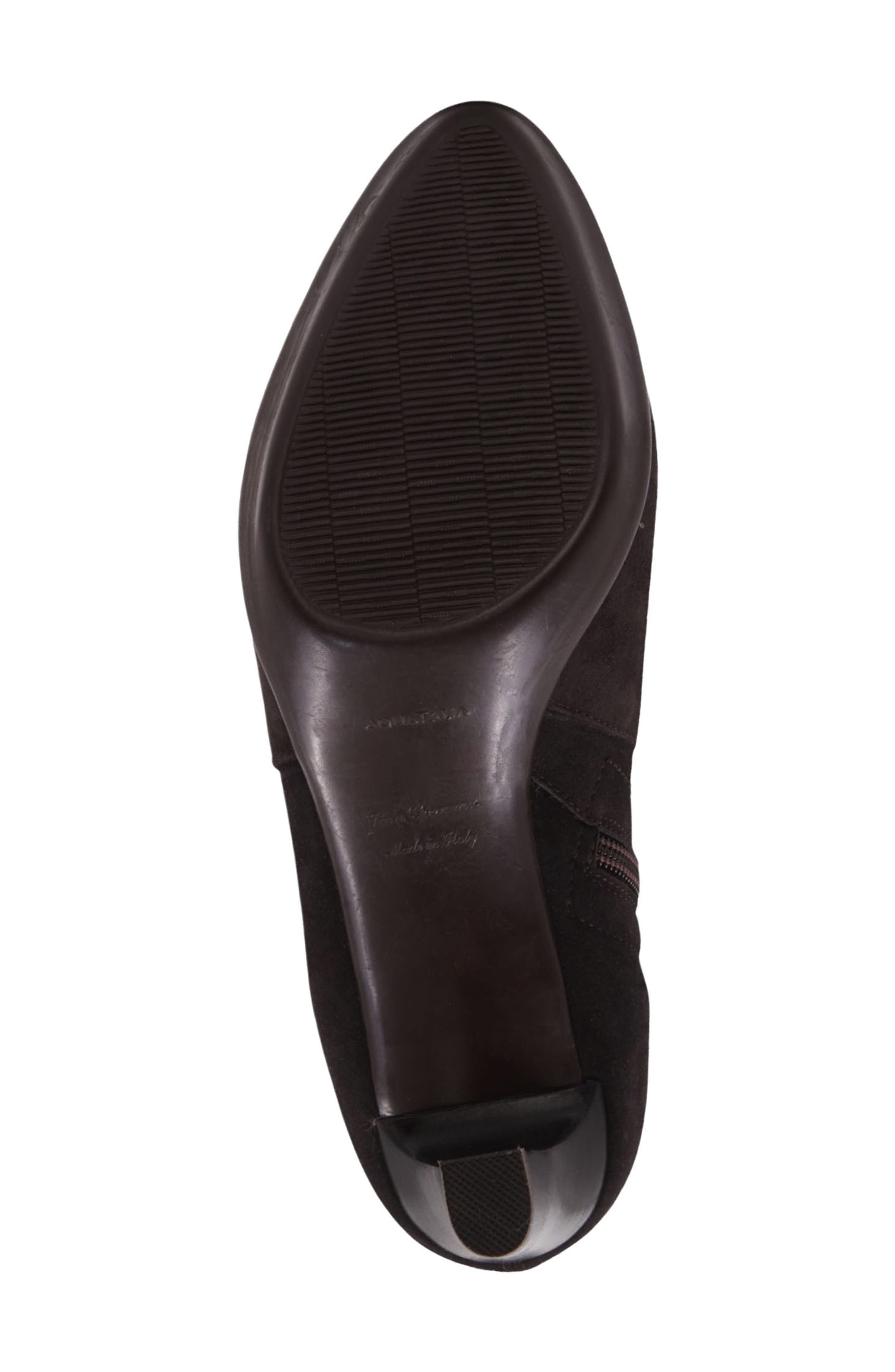 Aquatalia Rhumba Low Weatherproof Bootie, Alternate, color, Espresso Suede