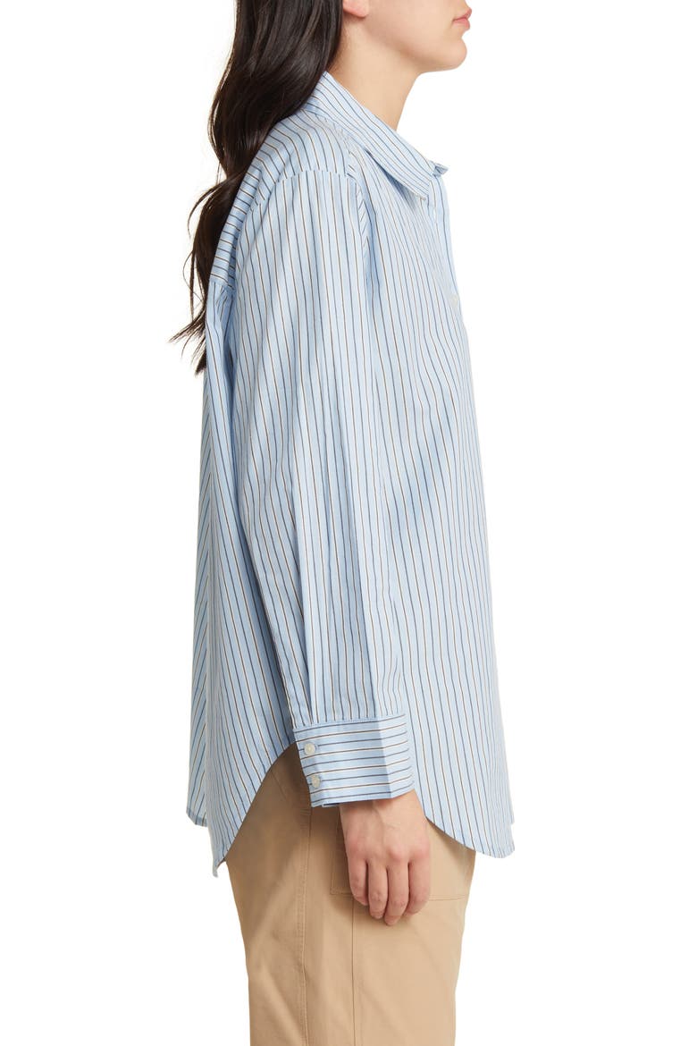 Ilak Stripe Shirt, Alternate, color, ASHLEY BLUE