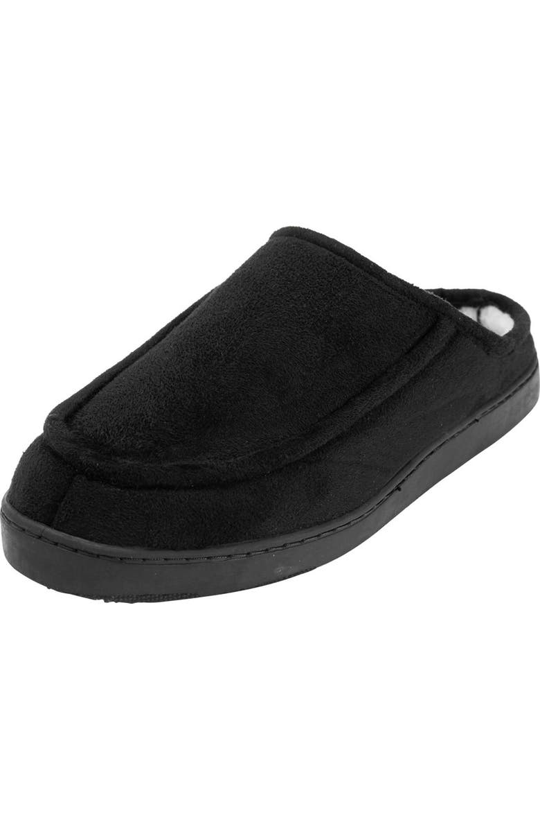 KingSize Microsuede Clog Slippers, Main, color, Black