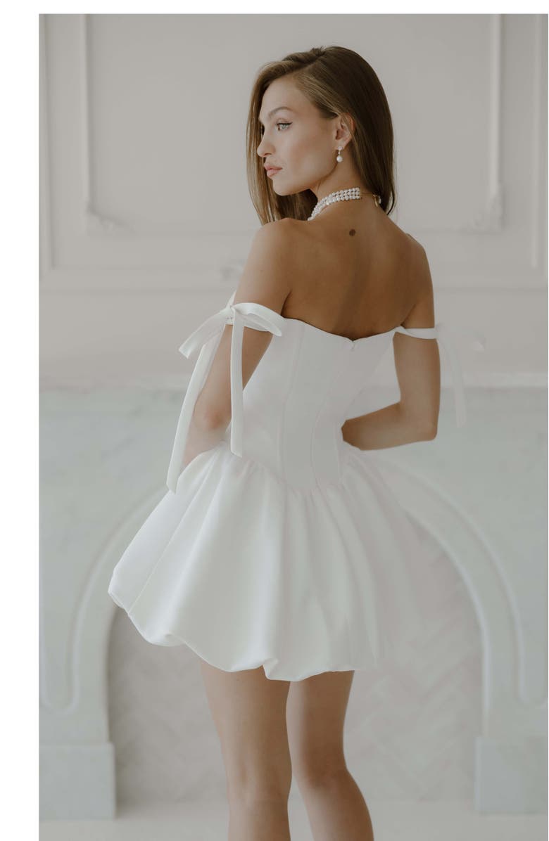 Untamed Petals Muse Mini Dress, Alternate, color, Ivory