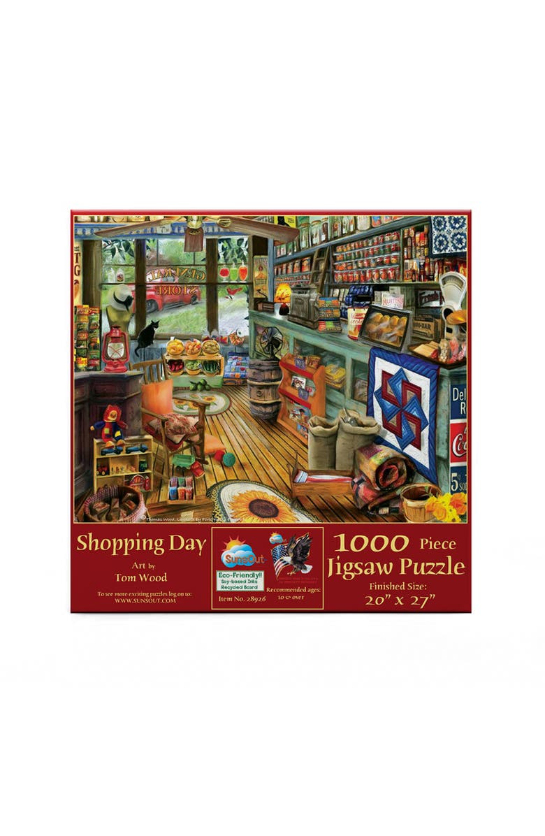 Sunsout Shopping Day 1000 piece Jigsaw Puzzle for Adults, Alternate, color, Multicolor