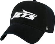 '47 Men's '47 Black New York Jets Clean Up Team Script Adjustable Hat