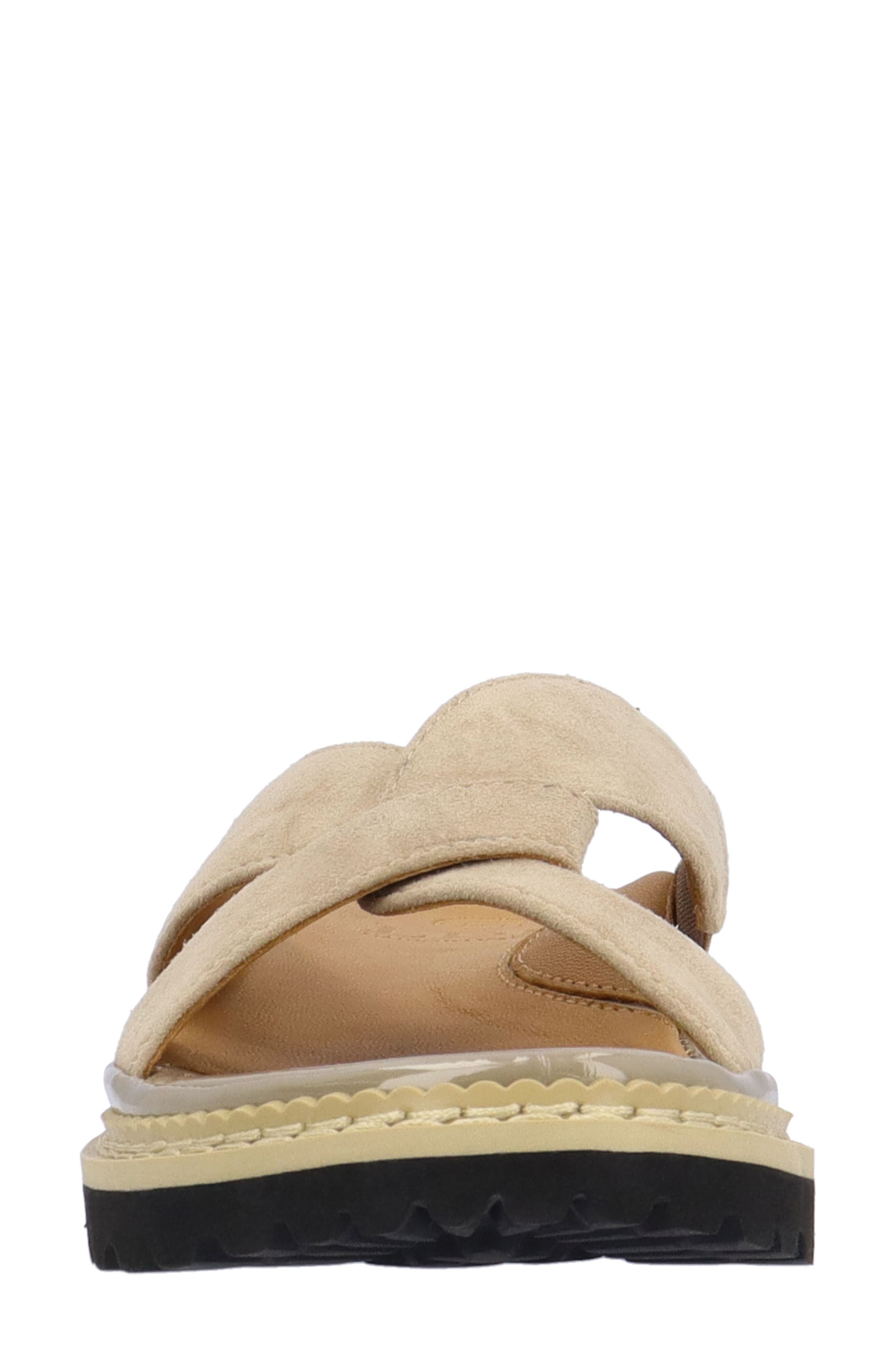 L'Amour des Pieds Deryn Slide Sandal, Alternate, color, Taupe
