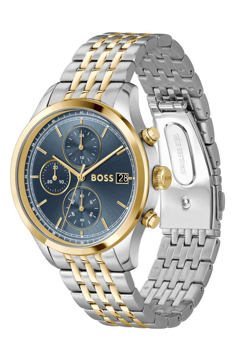 BOSS Stratus Chronograph Two-Tone Bracelet Watch, 41mm, Alternate, color, 