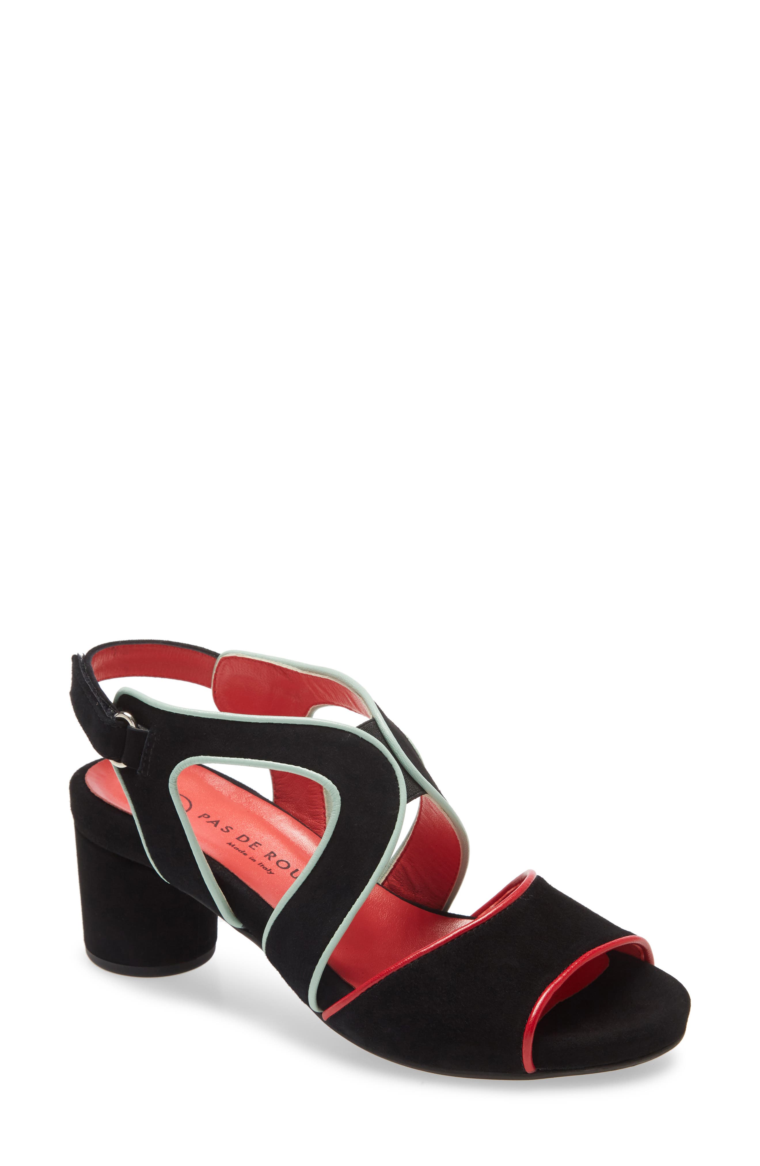 Pas de Rouge Chantel Sandal, Main, color, 
