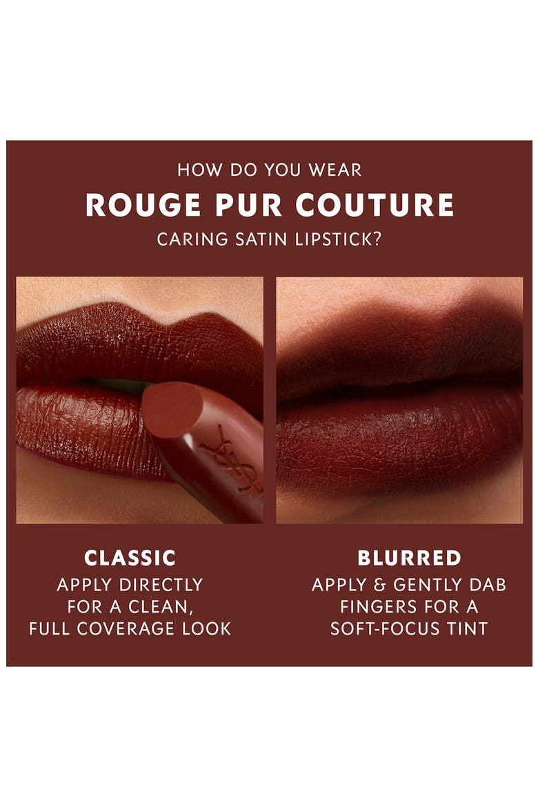 Rouge Pur Couture Caring Satin Lipstick with Ceramides, Alternate, color, N6 UNSHY CACAO