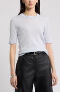 Nordstrom Cashmere Short Sleeve Crewneck Sweater