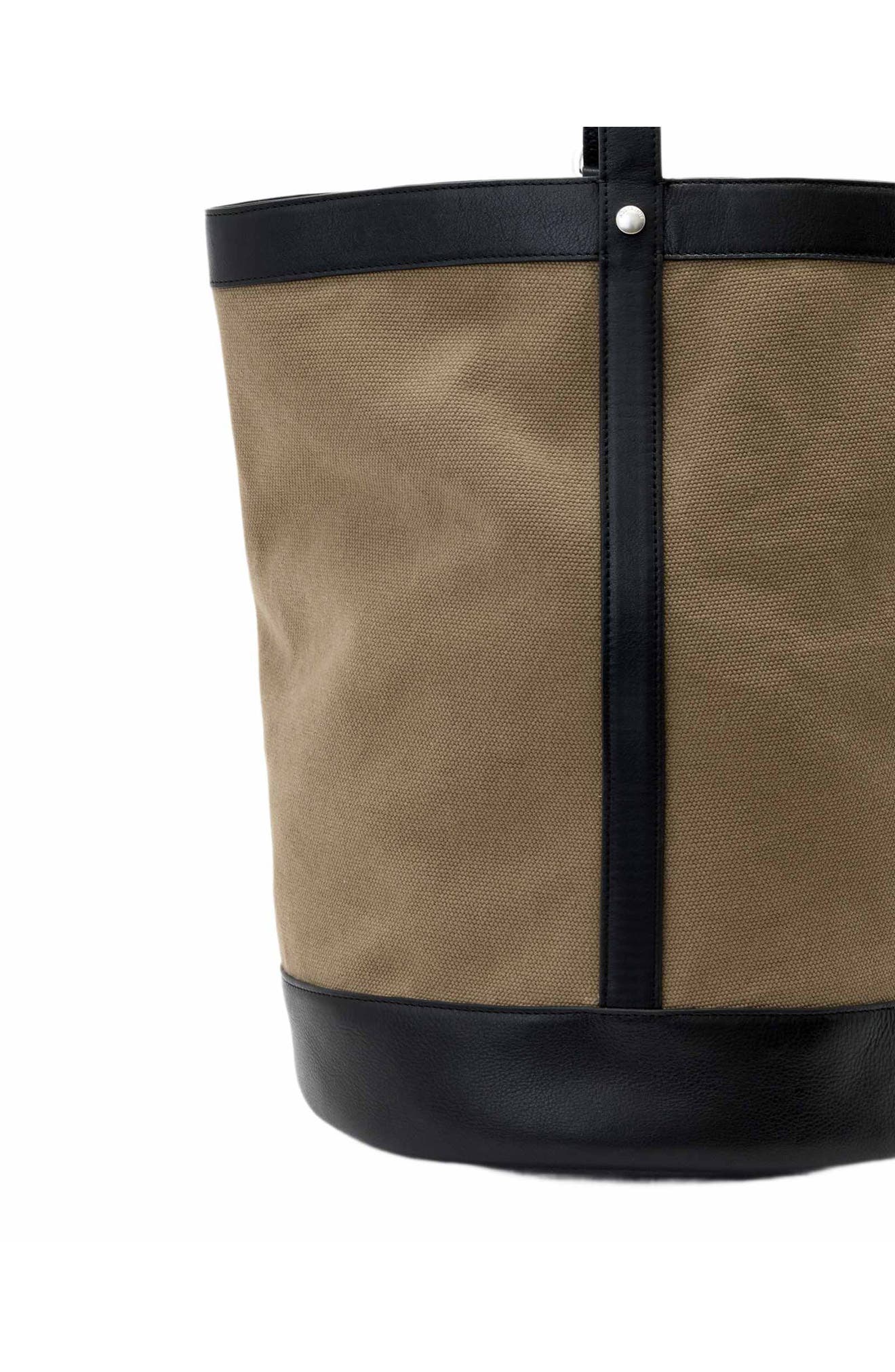 Bucket Canvas Sling Bag, Alternate, color, SAND BROWN