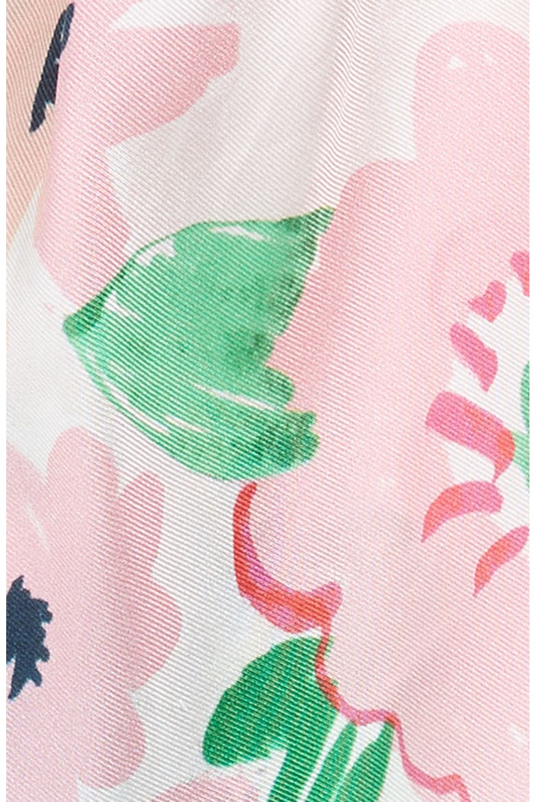 full bloom silk scarf hair tie, Alternate, color, PALE DOGWOOD