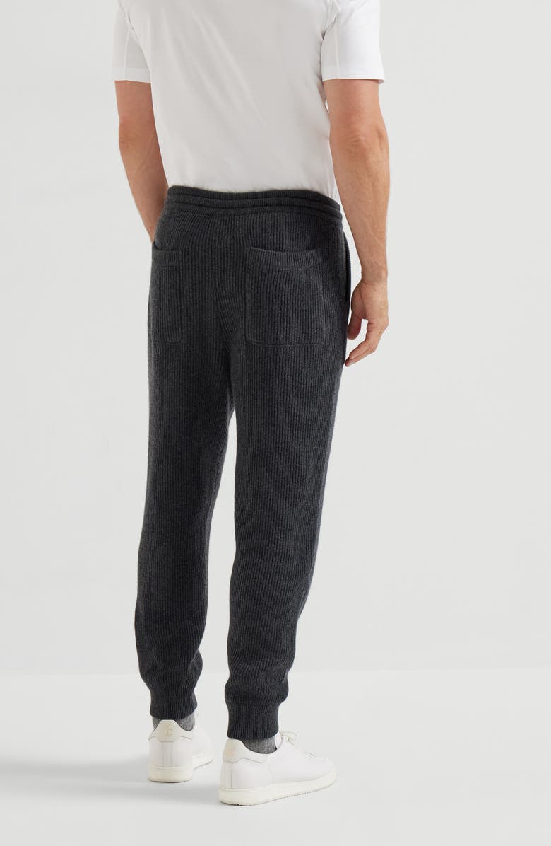 Brunello Cucinelli Knit joggers, Alternate, color, Charcoal