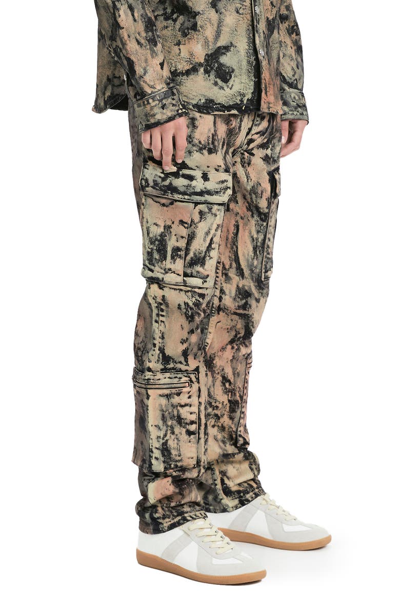 VAYDER Camo Print Straight Leg Cargo Jeans, Alternate, color, 