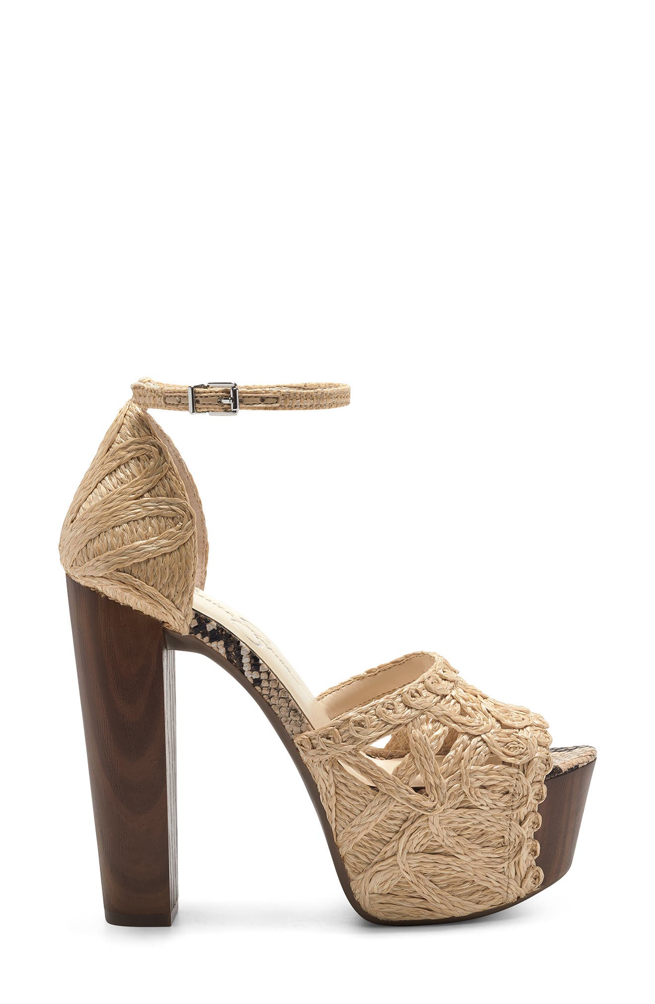 Jessica Simpson Dessie Woven Platform Sandal, Alternate, color, 