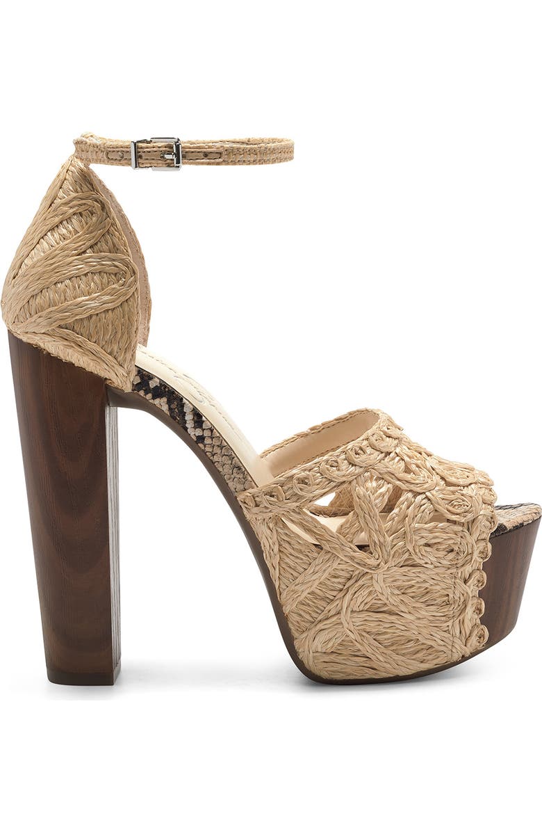 Jessica Simpson Dessie Woven Platform Sandal, Alternate, color,