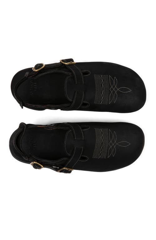 Anthony Veer Harbor Moc Sandal In Obsidian Oil Black