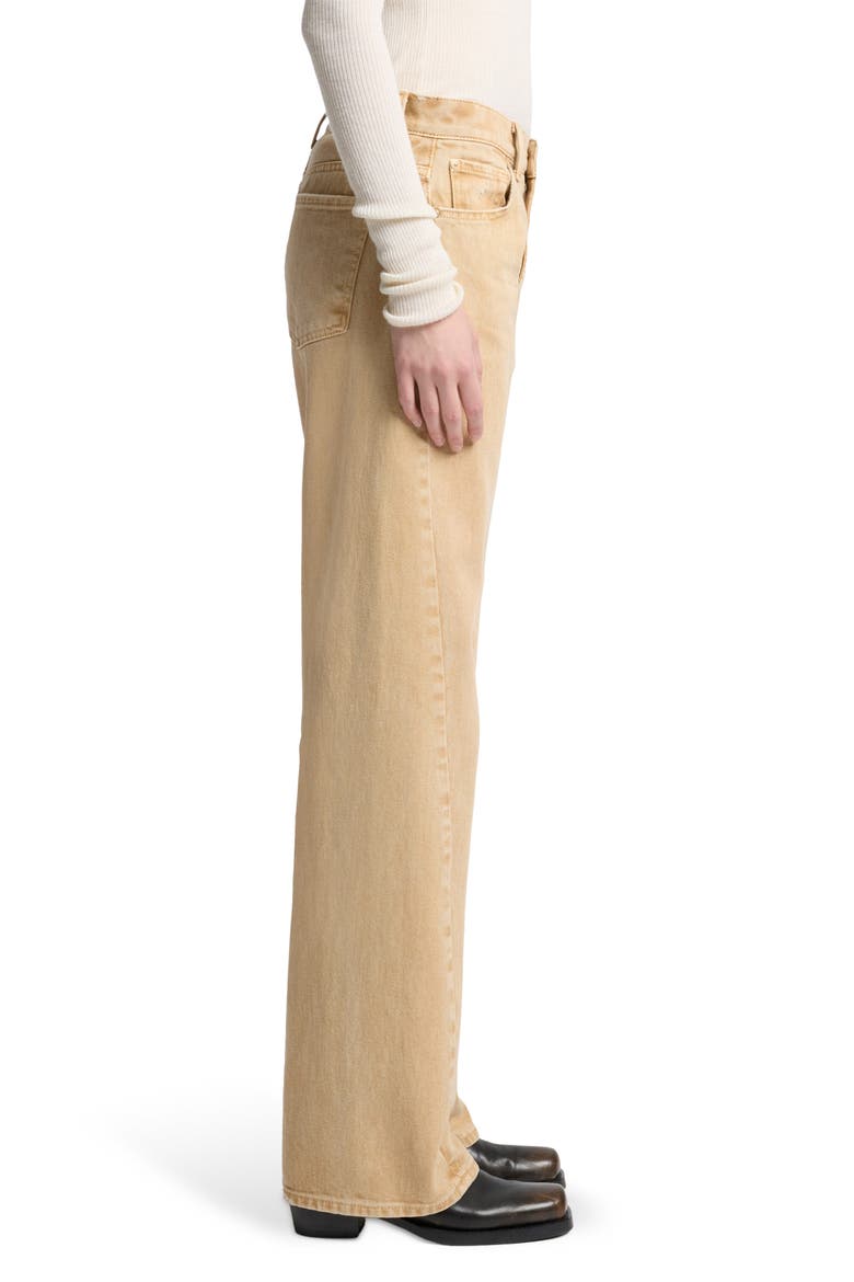 Tess Twisted Seam High Waist Straight Leg Jeans, Alternate, color, SANDUNE