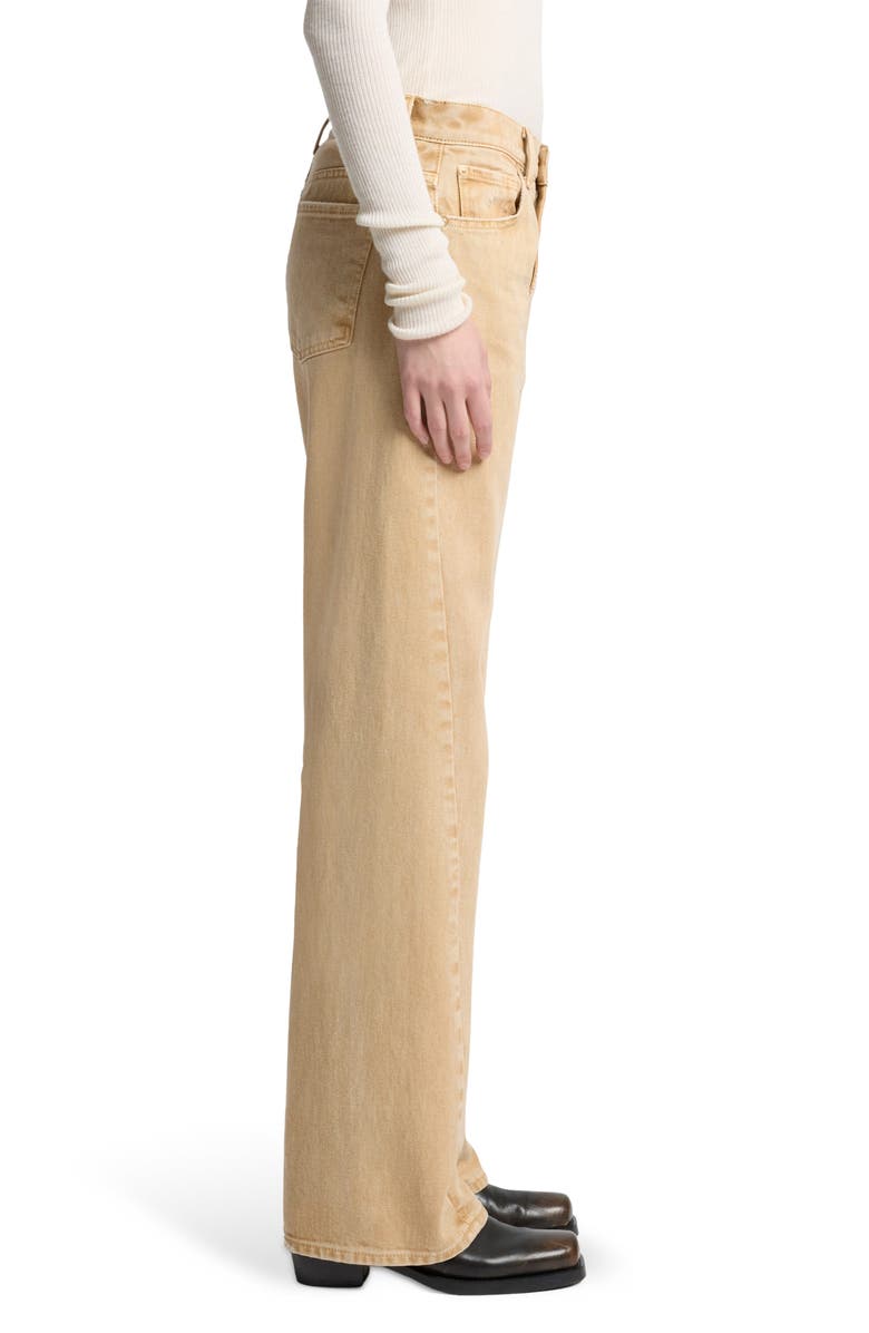 7 For All Mankind Tess Twisted Seam High Waist Straight Leg Jeans, Alternate, color, Sandune