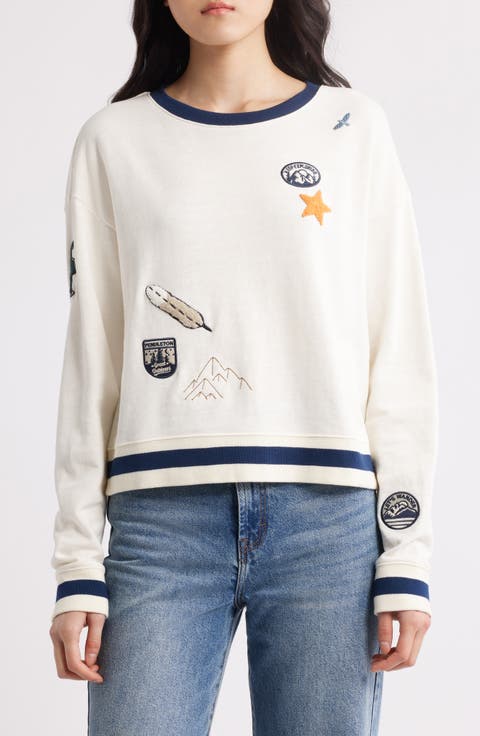 Explorer Appliqué Cotton Sweatshirt