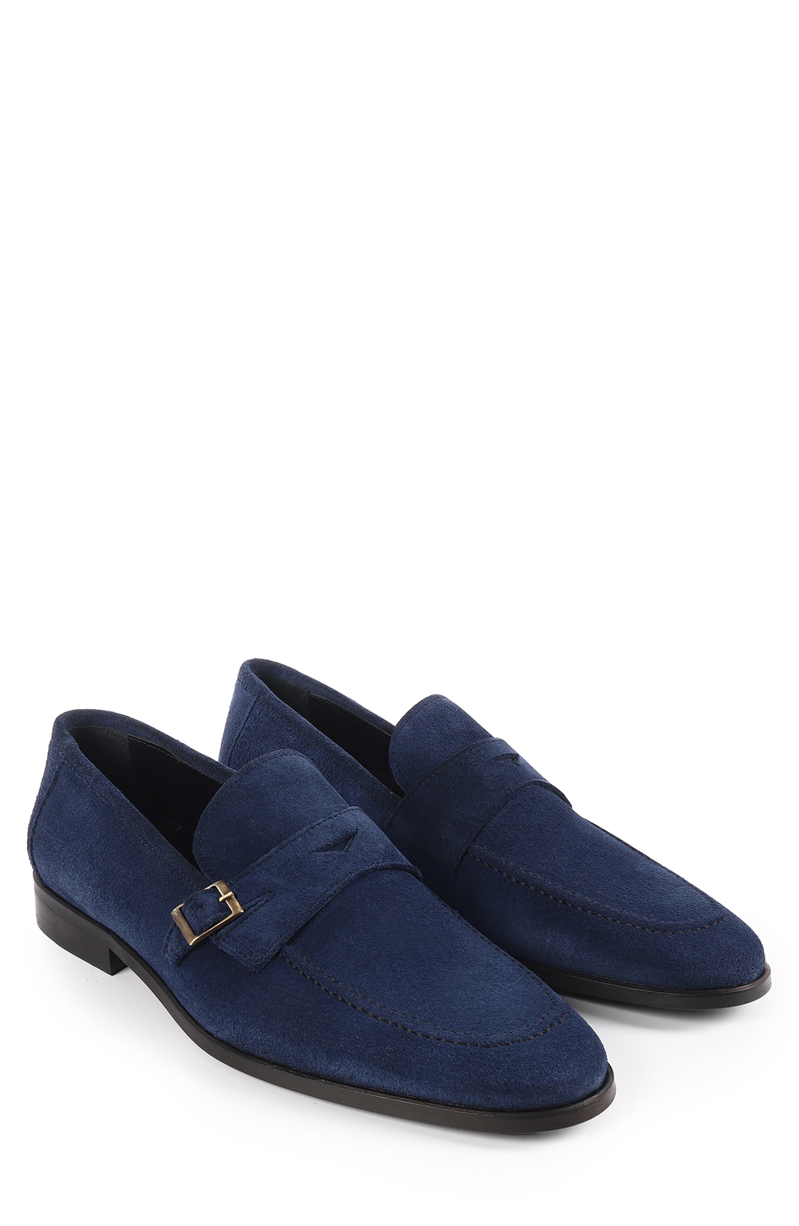 Beston Monk Shoe, Alternate, color, NAVY BLUE